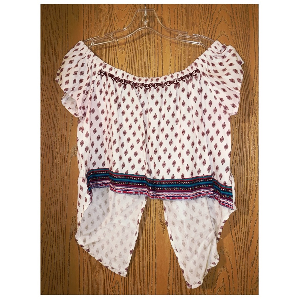 Off Shoulder Aztec Top